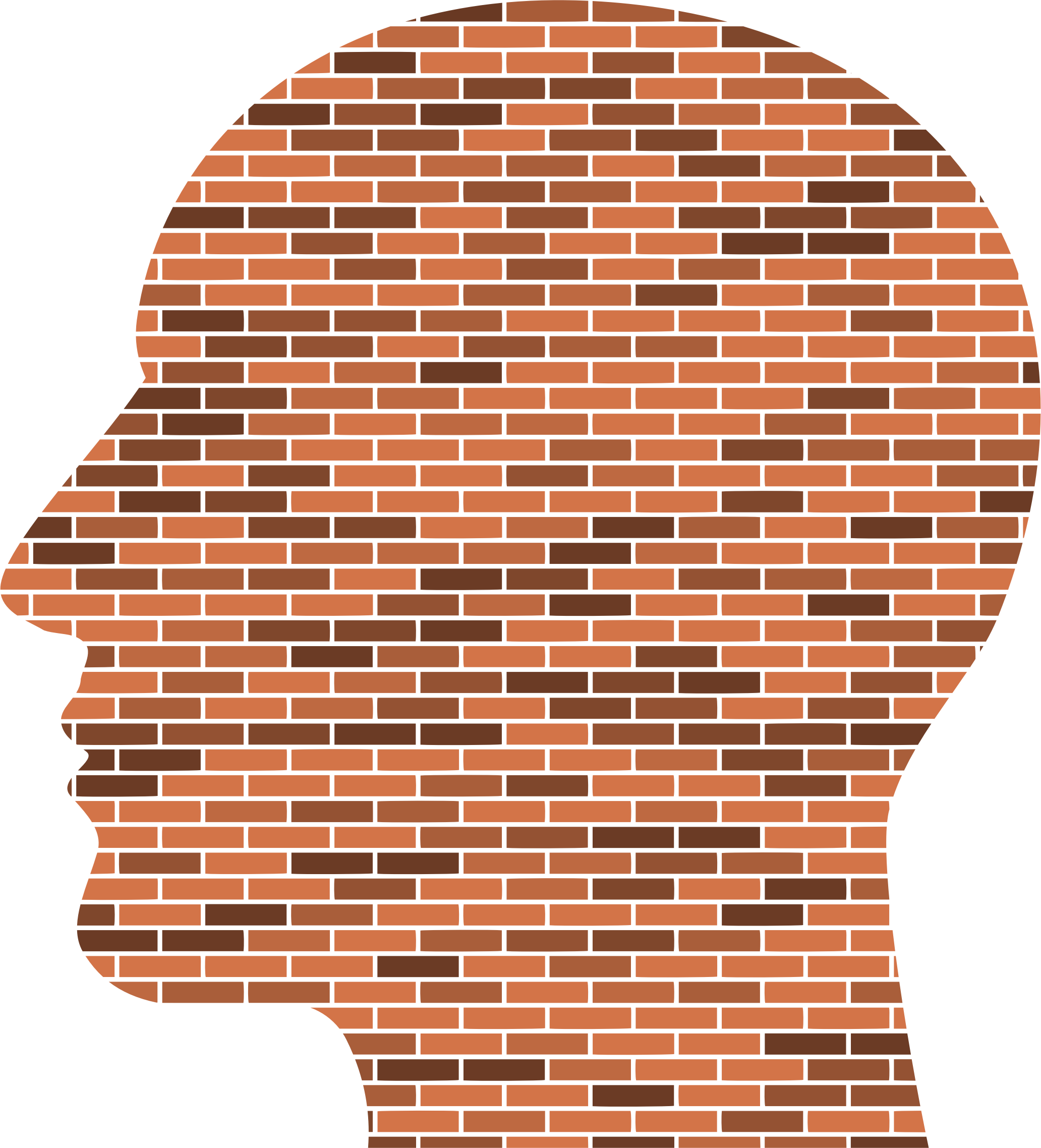 This Free Icons Png Design Of Bricks Head (2064x2276), Png Download