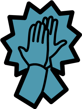 High-five - High Five Gif Png (384x384), Png Download