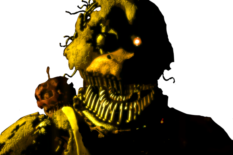 Fnaf 4 Chica Png - Five Nights At Freddy's Nightmare Chica (800x533), Png Download