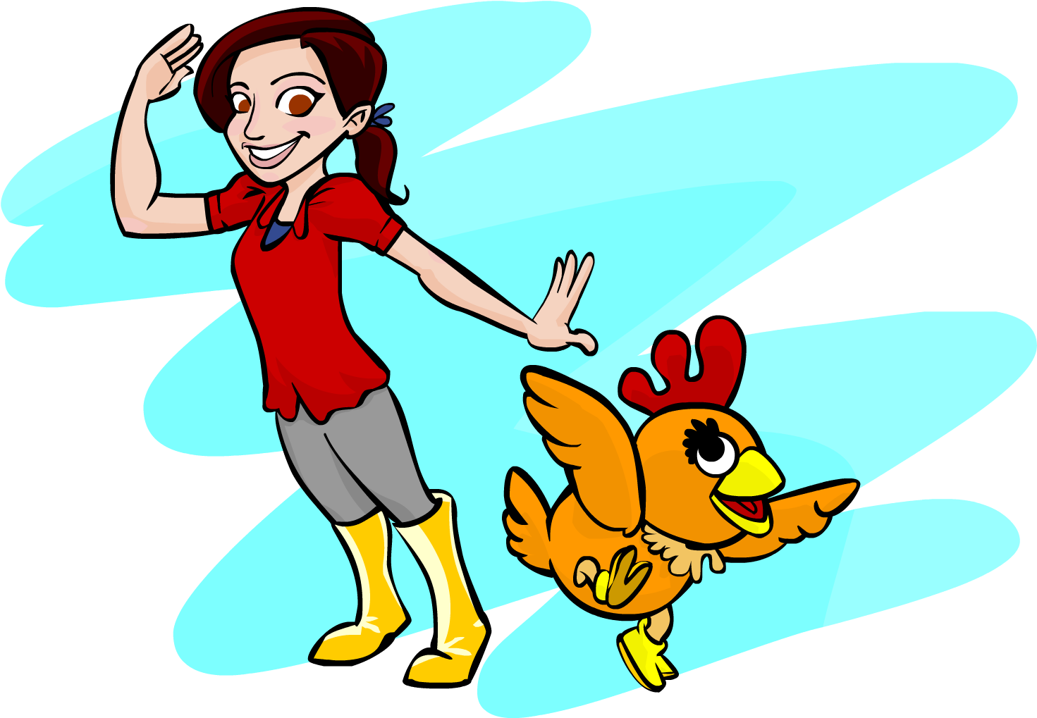 Unused Designs For Kelly And Chica - Universal Kids (1551x1018), Png Download