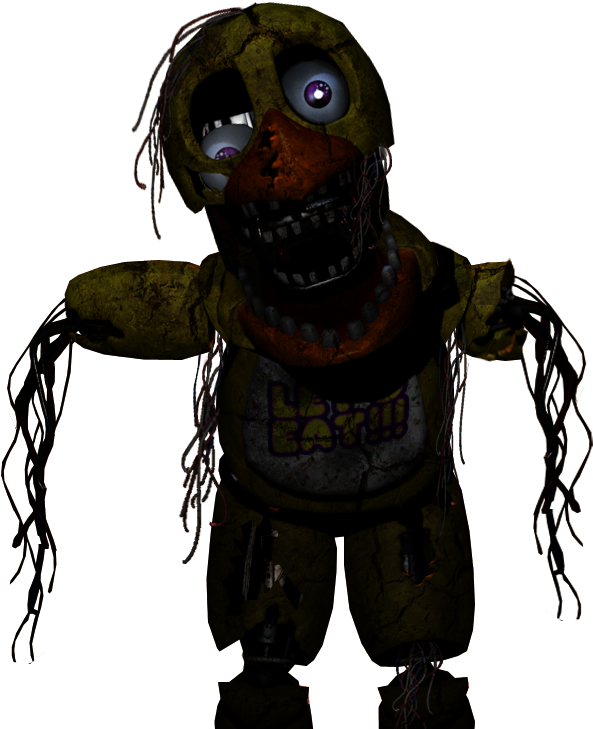 Fnaf 4 Chica Png Black And White Download - Five Night At Freddy's Personnage (922x768), Png Download