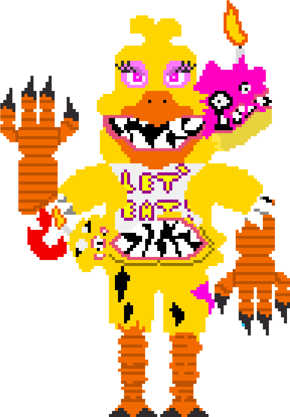 Twisted Chica (1100x1430), Png Download