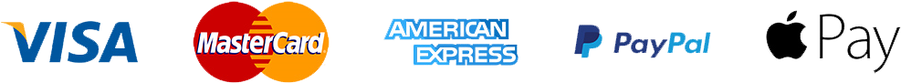 Planetgoku Offers Payment Options Through Paypal, Apple - Mastercard Visa Apple Pay Amex (1000x250), Png Download