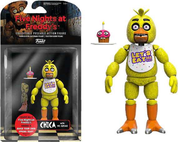 Fnaf Funko Action Figures Chica (600x600), Png Download