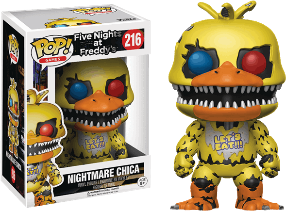 Five Nights At Freddy's - Funko Pop Fnaf Nightmare (600x600), Png Download