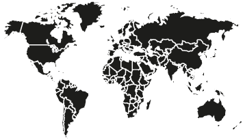World Black Vector - Map Download Vector India (400x400), Png Download