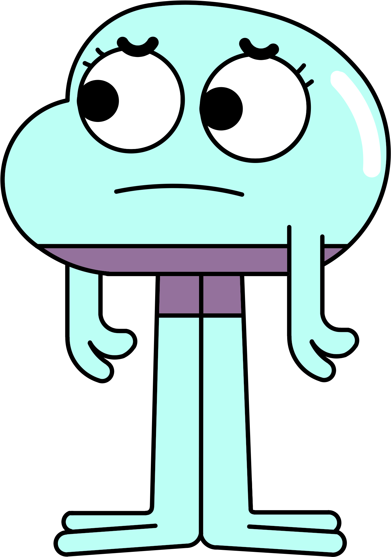 Ribbit Vector - The Amazing World Of Gumball (1404x2048), Png Download