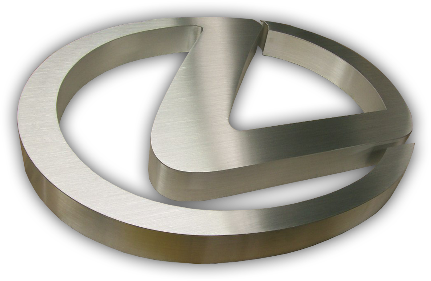 Brushed Stainless Steel Fabricated Lexus Logo - Emblem (1500x1500), Png Download