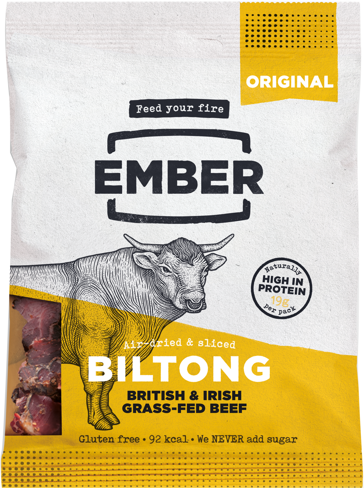 Ember Original Biltong (2000x2615), Png Download
