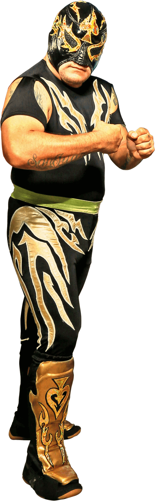 Lucha Libre Wrestler - Lucha Libre Mexicana Png (524x1693), Png Download