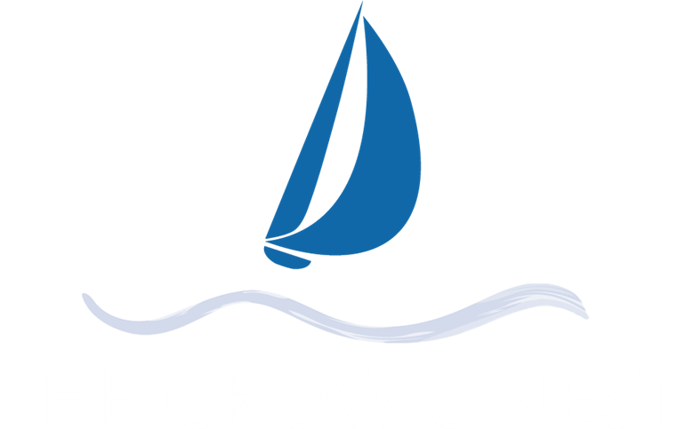 Crows Nest Logo Blue (761x483), Png Download