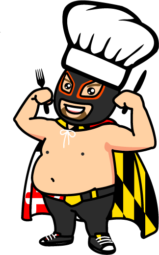 Carne Cartoon Chef Man Flexing - Meat (324x521), Png Download