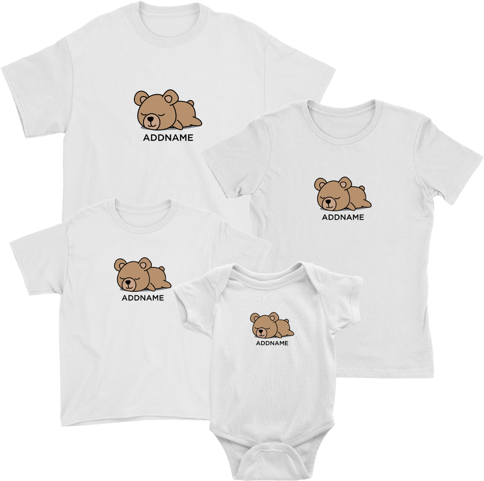 Lazy Bear Family Edition - Portable Network Graphics (1000x1000), Png Download