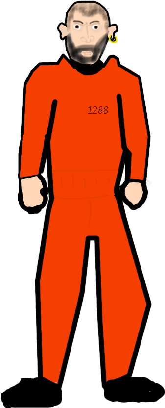 Prisoner 1288 Cell - Standing (1000x1000), Png Download
