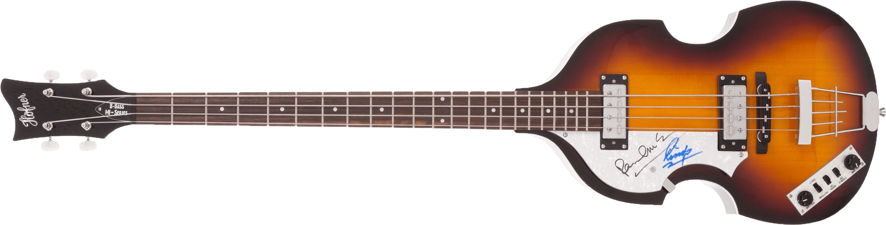 Left Handed Beatle Bass - Hofner 500 1 Left (3060x916), Png Download