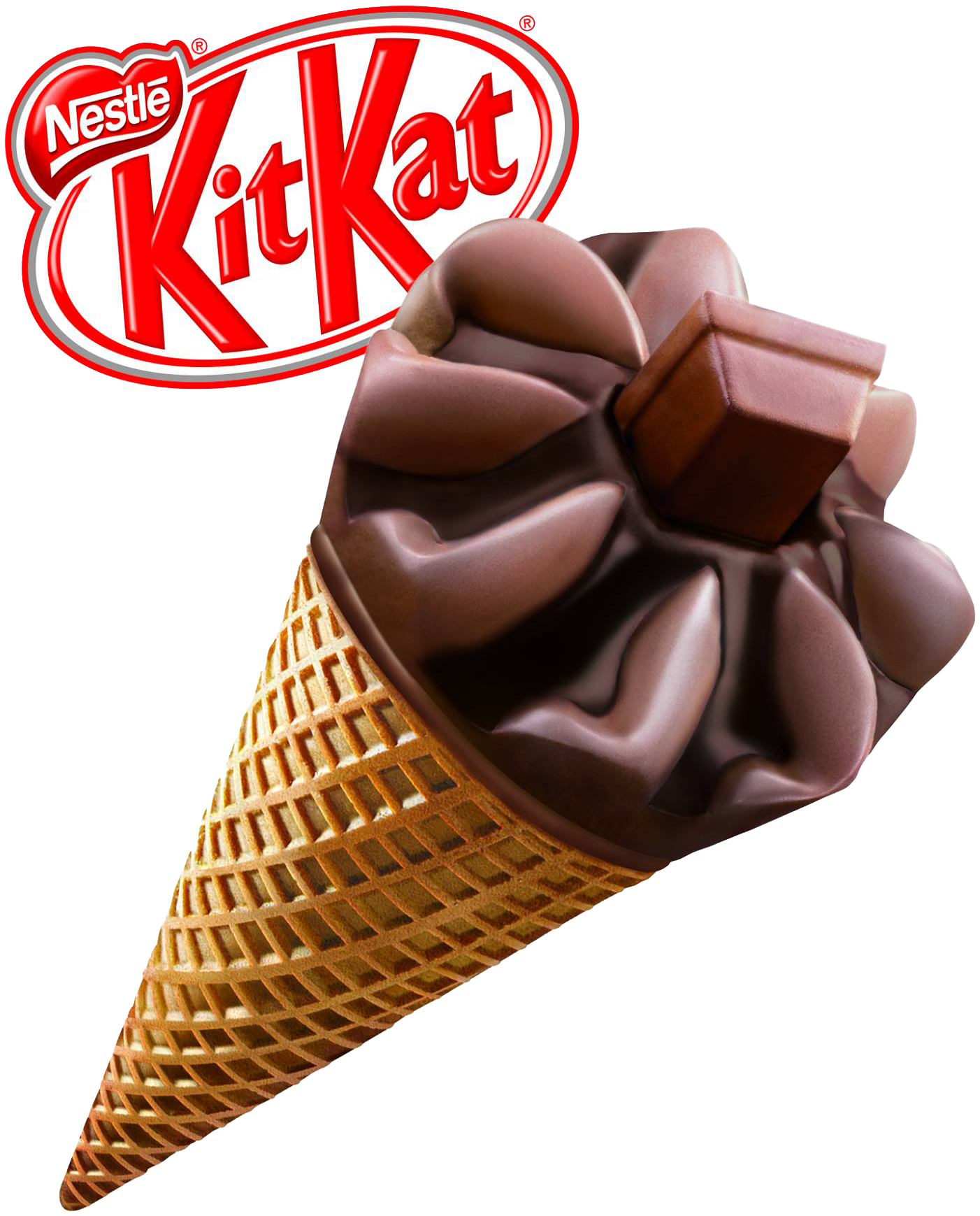 Nestle Kit Kat Cone - Kit Kat Cone (1755x2048), Png Download