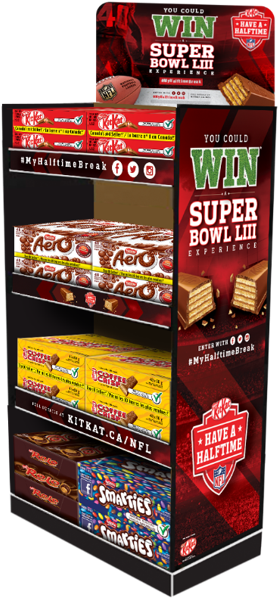 After Pushing Its Contest Hashtag All Season, Kit Kat - Super Bowl (299x621), Png Download