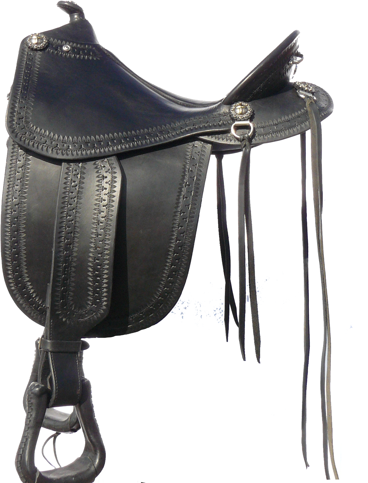 Platinum Trail Saddle Series, Steele Trail Saddles - Leather (1377x1767), Png Download