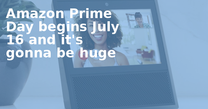 Amazon Prime Day Begins July 16 And It's Gonna Be Huge - Protective Case For Amazon Echo Show, Pu Leather Carrying (714x374), Png Download