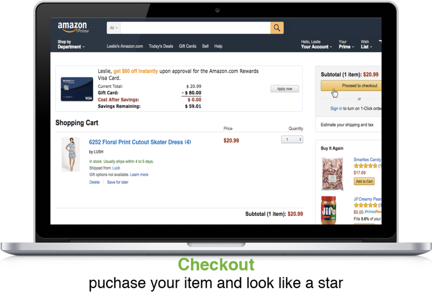 Amazon Screen 7 With Text (1000x684), Png Download