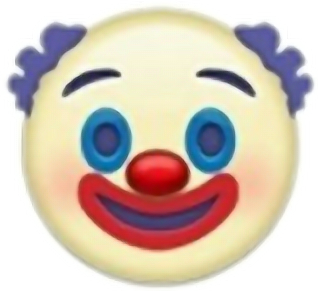 Clown Killer Clown Iphoneemoji Emoji Clown Killer Iphon - Emojis Mentiroso (620x568), Png Download