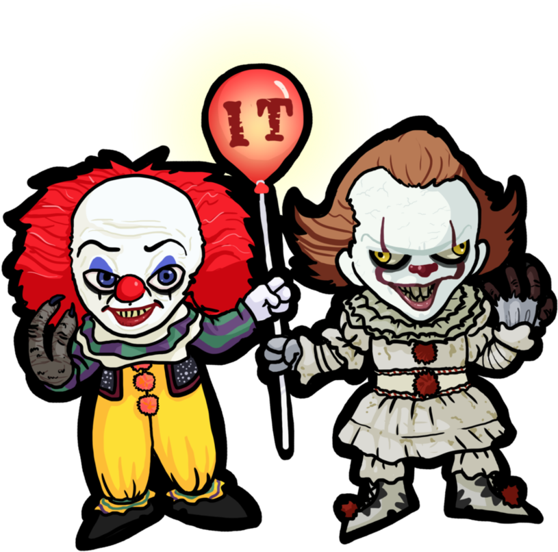 Clown Clipart Halloween - Pennywise Twins (946x844), Png Download