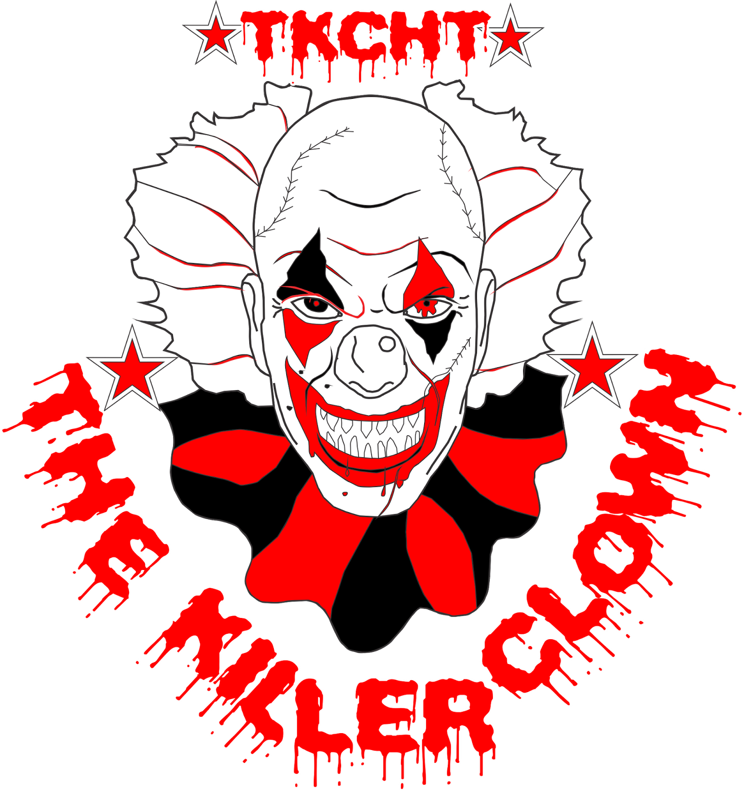 [x] The Killer Clown Hacking Team [x] - Love Kills Skull Shower Curtain (1505x1600), Png Download