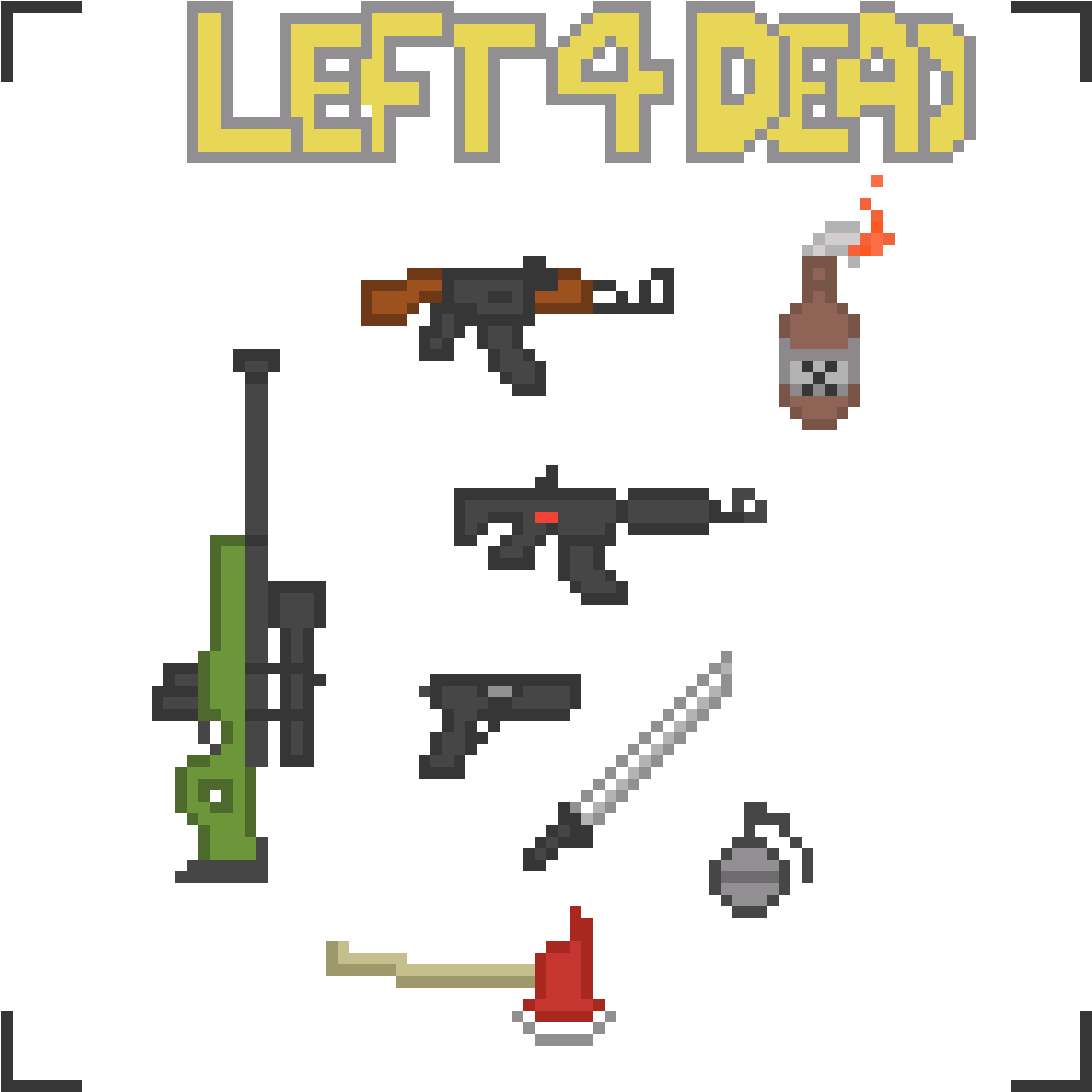 Left 4 Dead 2 Arsenal - Diagram (1200x1200), Png Download