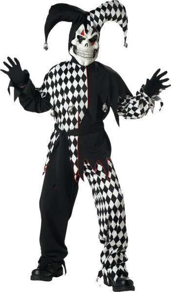 Share This Image - Jester Costume For Kids (351x600), Png Download