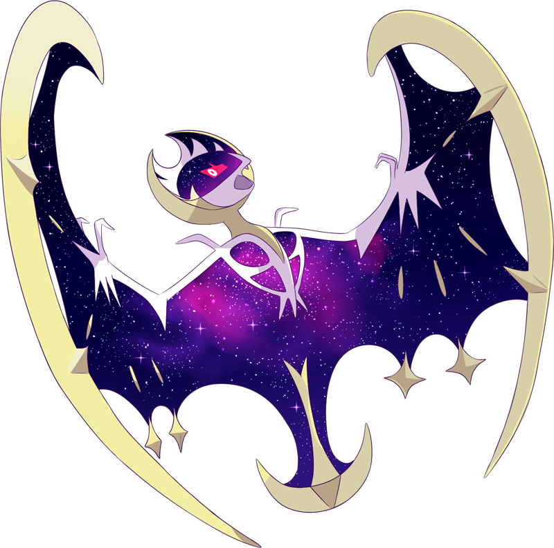 Stats, Moves, Evolution, Locations & Other Forms - Pokemon Lunala (800x792), Png Download