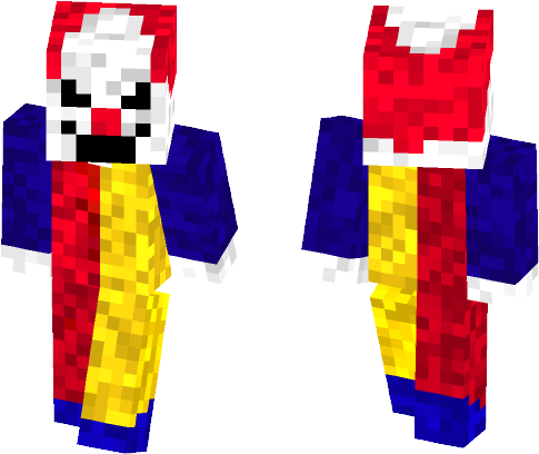 Male Minecraft Skins - Evil Clown (584x497), Png Download
