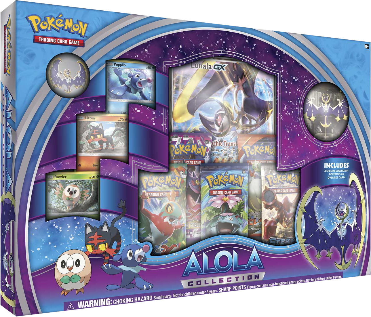 Lunala Alola Collection Box - Pokemon Alola Collection Box (1289x1102), Png Download