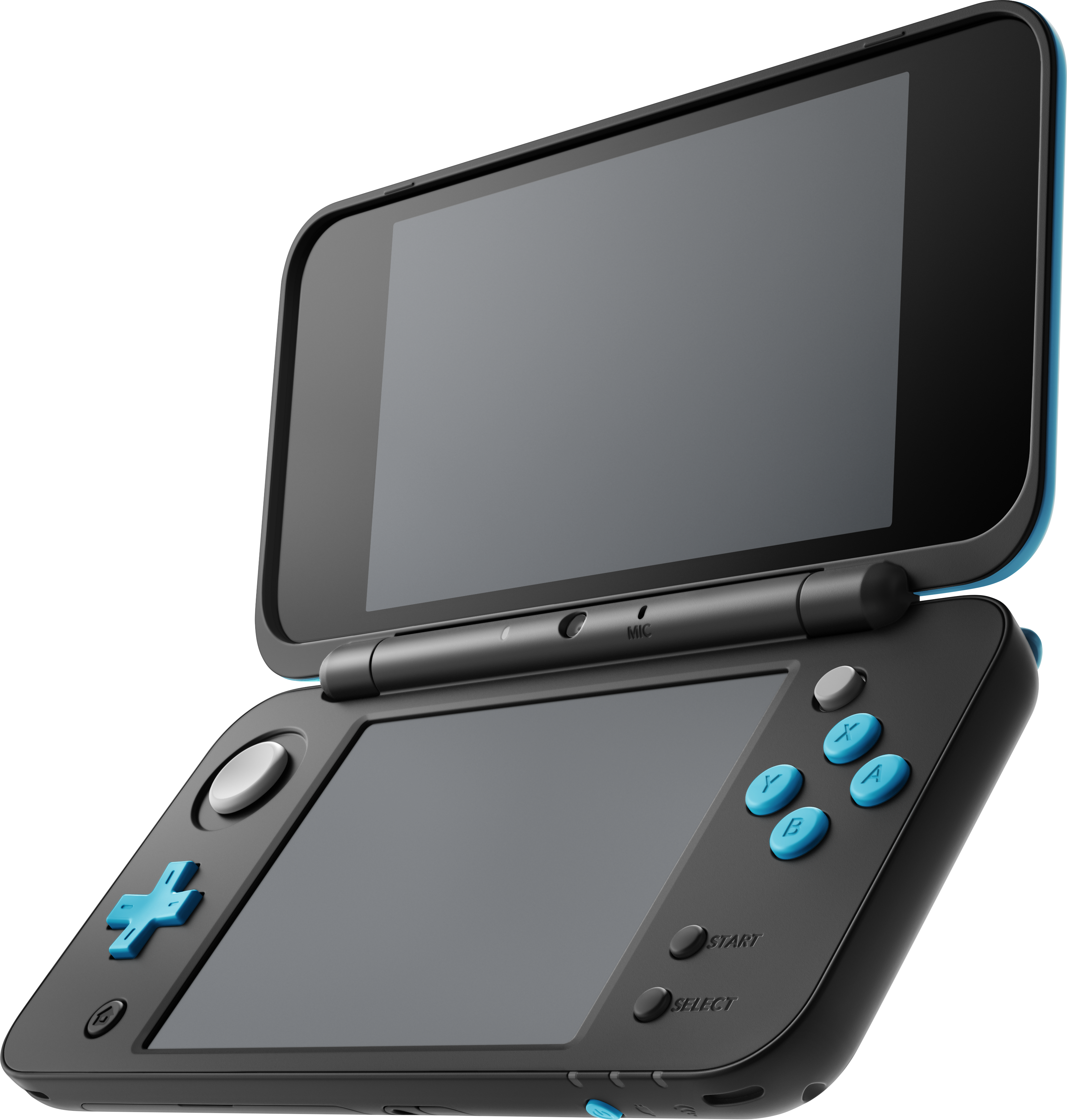 Image New Ds Xl - Nintendo 2ds Xl Black Turquoise (3391x3559), Png Download