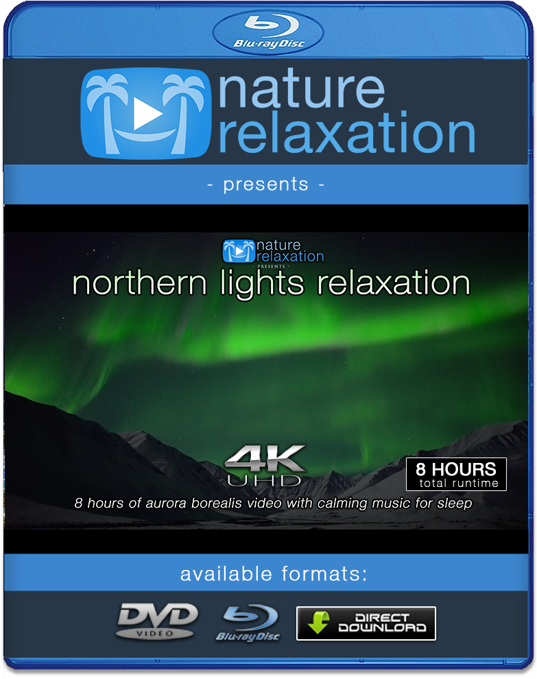 "northern Lights Relaxation" 2 Or 8hr Aurora Borealis - 4k Resolution (1000x1000), Png Download