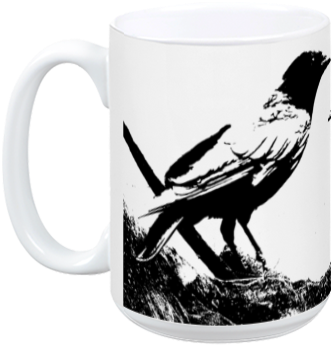 Crows Mug - Laptop (384x408), Png Download