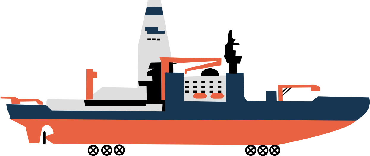 Rough Sketch Of Eri Aurora Borealis - Icebreaker Ship Png (1280x599), Png Download