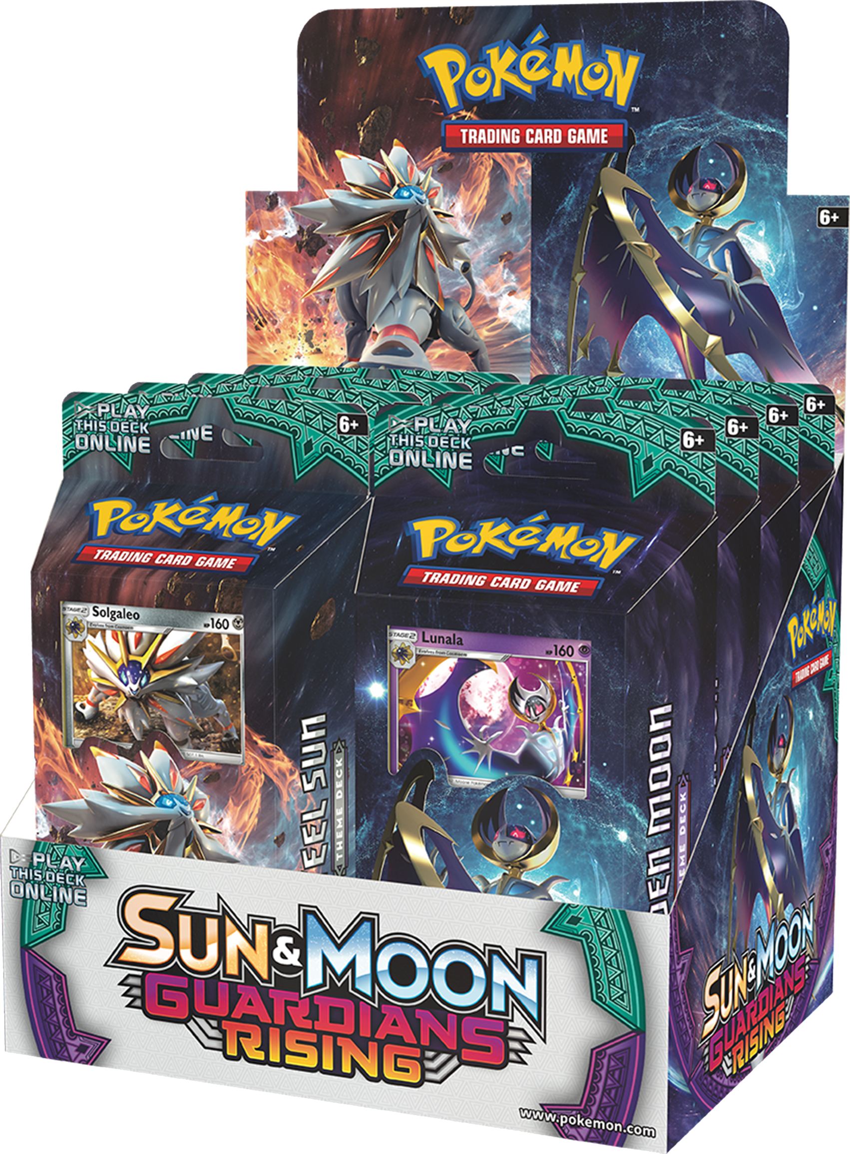 Pokemon Sun & Moon - Pokemon Guardians Rising Deck Box (1702x2310), Png Download