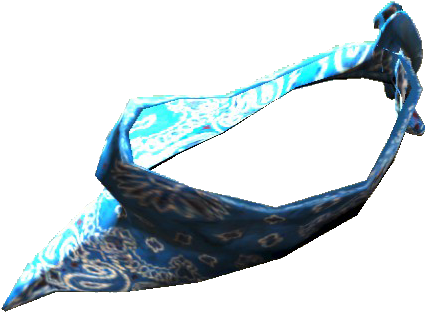 Blue Bandana - Green Camo Bandana Fallout 4 (485x364), Png Download