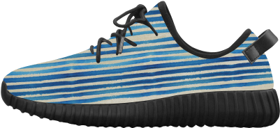 Watercolor Stripes Grunge Pattern - Ayana Women's Running (500x500), Png Download