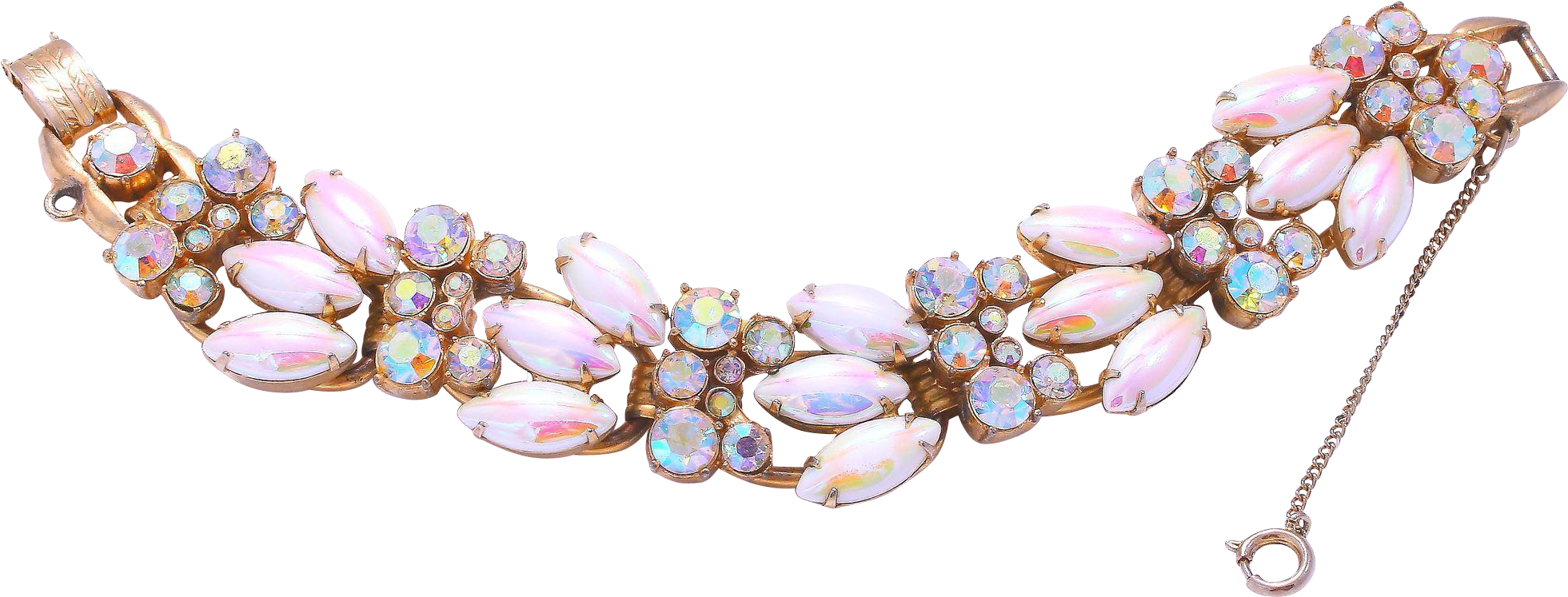 The Mix Of The Iridescent Pearlized Navette And Sparkling - Necklace (1960x1960), Png Download
