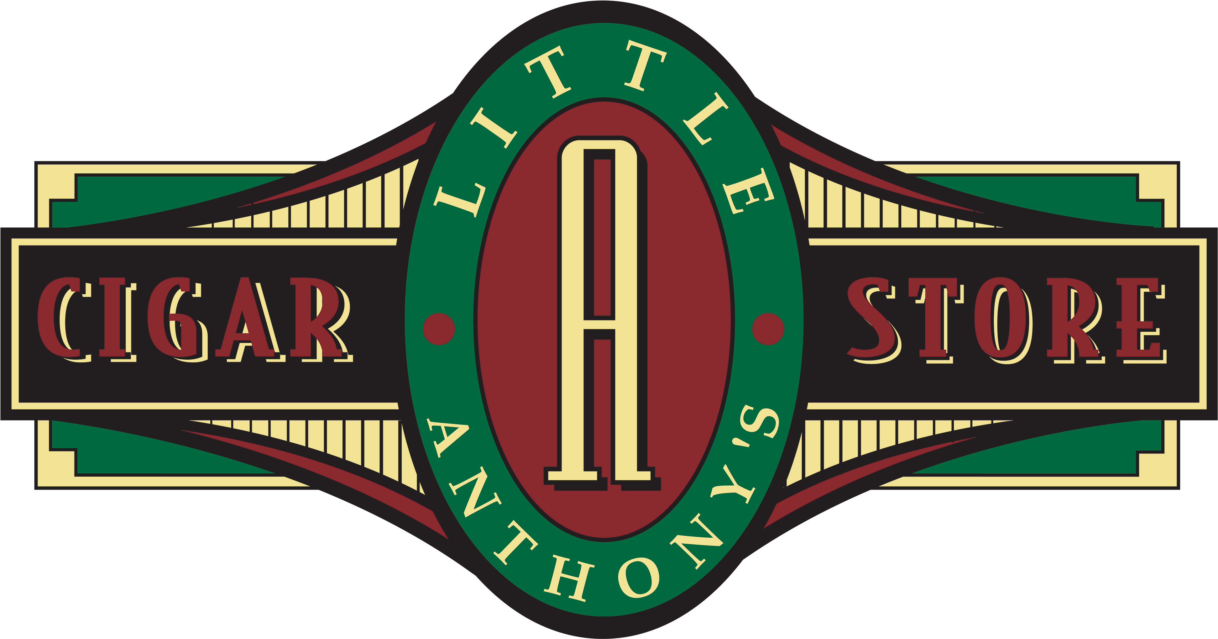Little Anthony's Cigar Store - Cigar Logo Png (3900x2100), Png Download