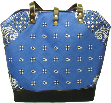Blue Bandana Tote Bag - Shoulder Bag (700x524), Png Download