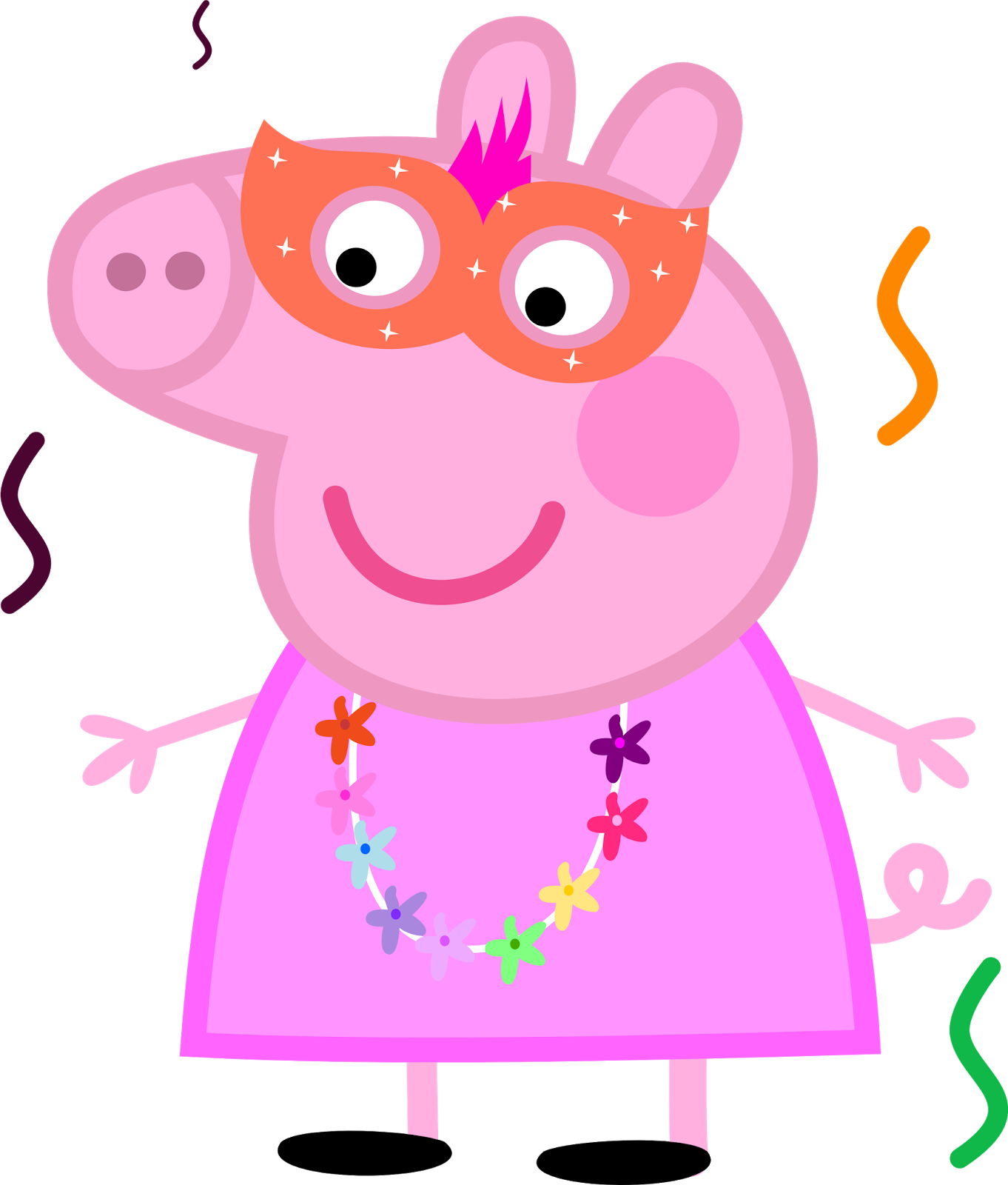 Peppa Pig Carnaval - Peppa Pig Friend Elephant Face (1362x1600), Png Download