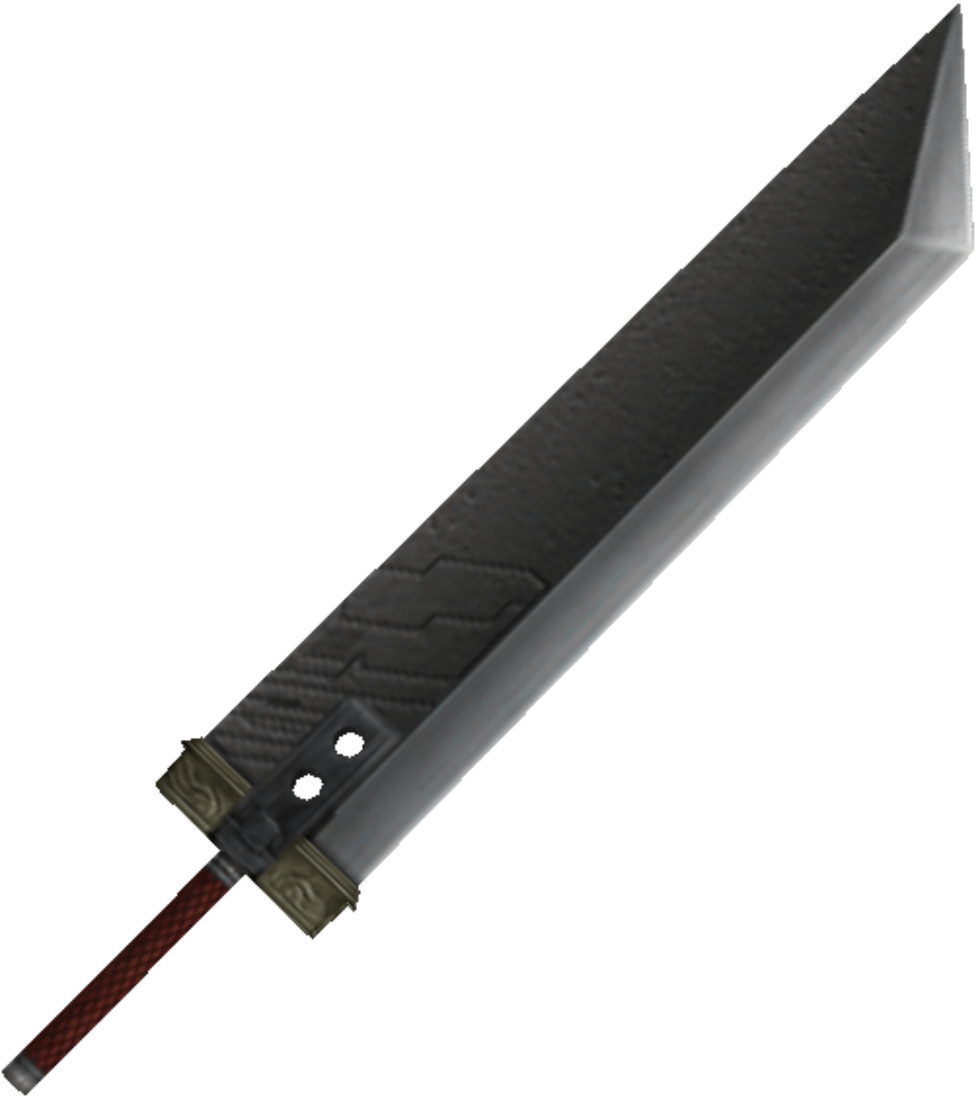 Crisis Core - Buster Sword (503x564), Png Download