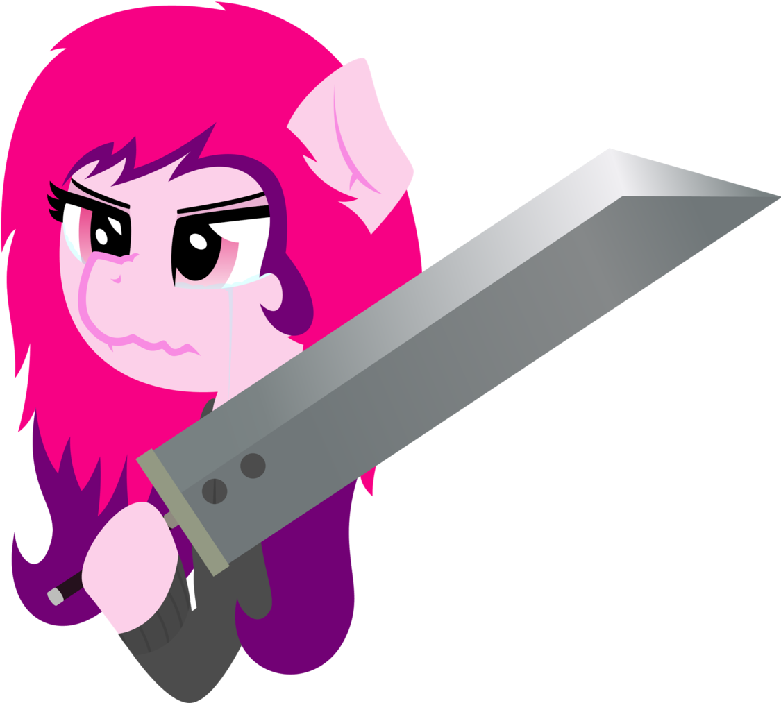 Buster Sword, Clothes, Hoodie, Oc, Oc - Cartoon (1210x1024), Png Download
