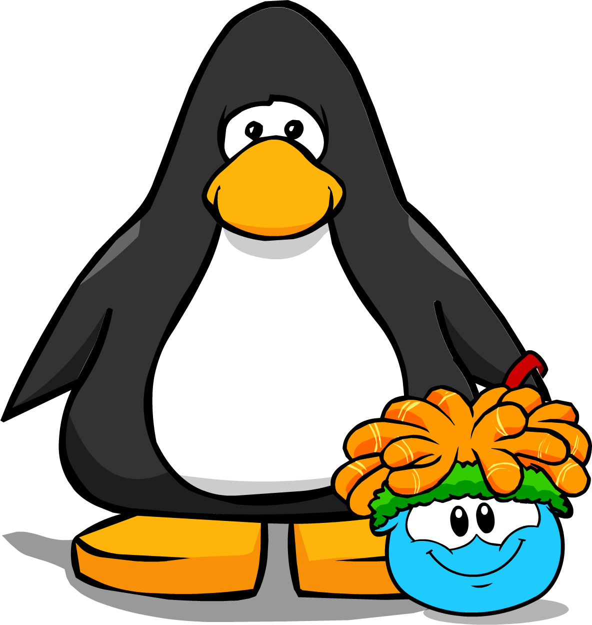 The Workout Curl On Player Card - Club Penguin Penguin Transparent (1184x1249), Png Download