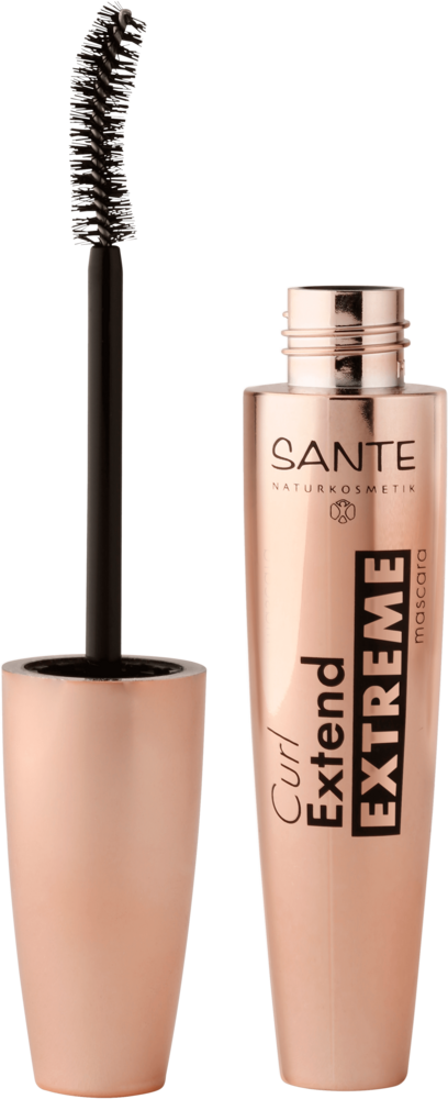 Curl Extend Extreme Mascara 01 Black - Sante Curl Extend Extreme (408x1000), Png Download