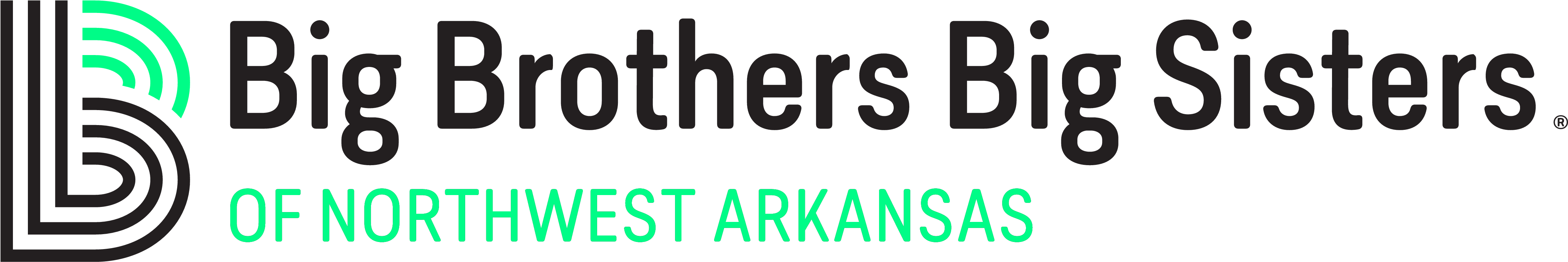 Big Brothers Big Sisters Of Northwest Arkansas - Big Brothers Big Sisters Of America (4861x1002), Png Download