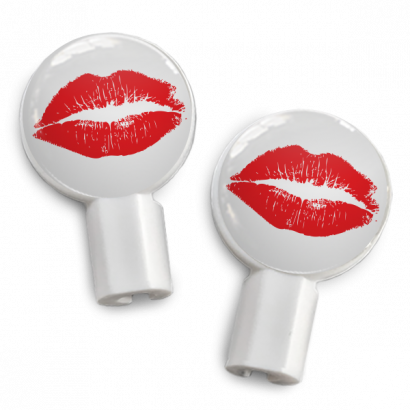 Earbuds Bae/hot Lips - Deka Sounds (410x410), Png Download