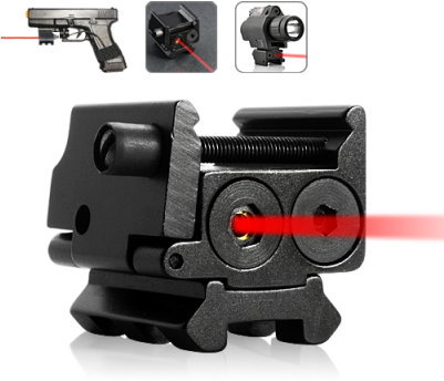 Red Laser Sight - Rail Mounted Laser Sight (400x400), Png Download
